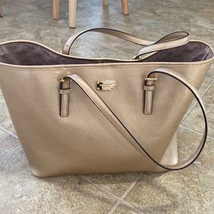 Gold Michael Kors tote bag